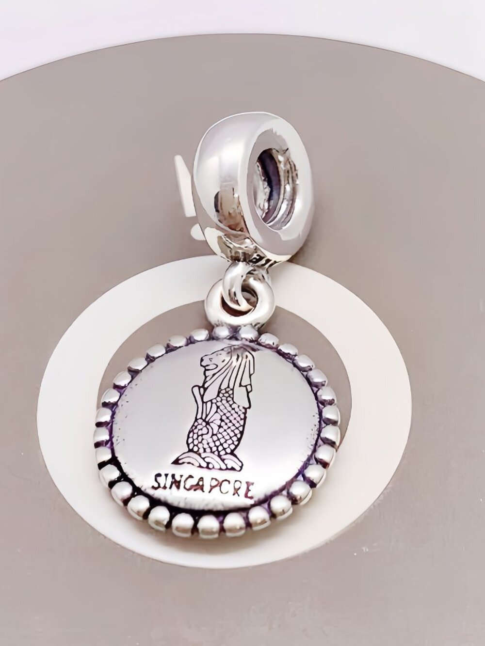 Pandora Singapore Dangle Charm Travel Gift Pendant Sterling Silver
